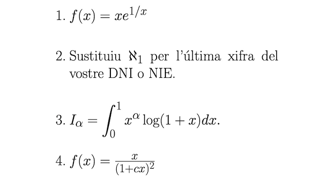 Contenido del examen